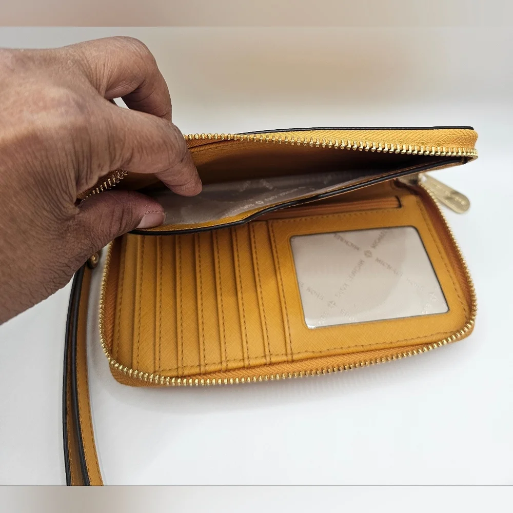 Michael Kors Mustard Wristlet Wallet - Picture 3 of 8
